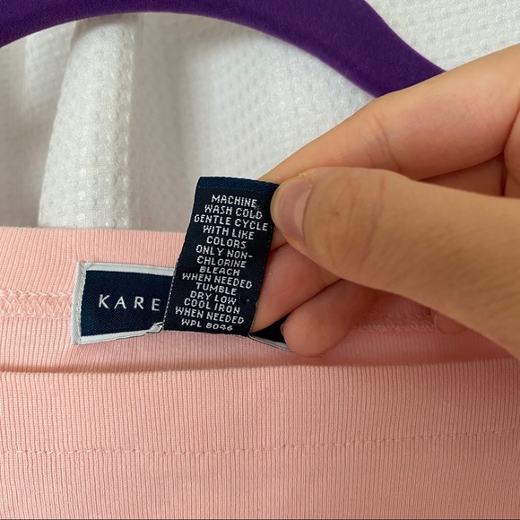 Karen Scott Baby Pink Boatneck Tee - Picture 3 of 5